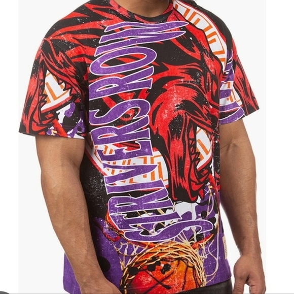 Strivers Row Mens Graphic Wolf Tee Shirts Sz M Crew Neck Short Sleeve Colorful - Picture 11 of 11